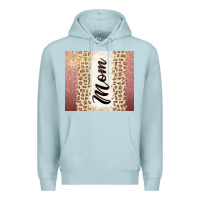 Blue Mist Rose gold mom leopard glitter Premium Hoodie - CowGirlArtShop