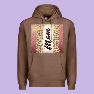 Rose Gold Mom Leopard Glitter Premium Hoodie Designed By Cowgirlartshop