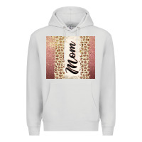Dove Grey Rose gold mom leopard glitter Premium Hoodie - CowGirlArtShop