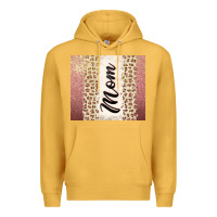 Mustard Rose gold mom leopard glitter Premium Hoodie - CowGirlArtShop