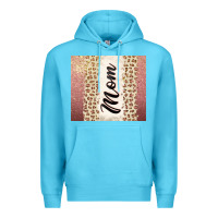 Ocean Blue Rose gold mom leopard glitter Premium Hoodie - CowGirlArtShop