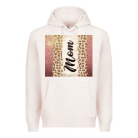 Pale Pink Rose gold mom leopard glitter Premium Hoodie - CowGirlArtShop