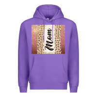Purple Rose gold mom leopard glitter Premium Hoodie - CowGirlArtShop
