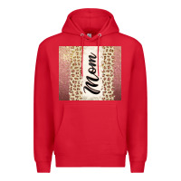 Red Rose gold mom leopard glitter Premium Hoodie - CowGirlArtShop