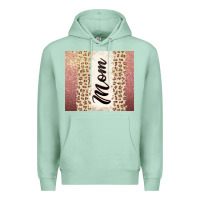 Seafoam Rose gold mom leopard glitter Premium Hoodie - CowGirlArtShop