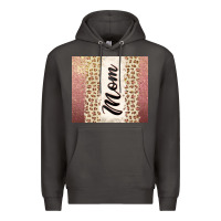 Smoke Rose gold mom leopard glitter Premium Hoodie - CowGirlArtShop