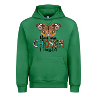 Emerald You Are Chosen Religious Urban Hoodie - LillyAllenDesigns