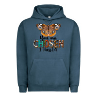 Pigment Midnight Navy You Are Chosen Religious Urban Hoodie - LillyAllenDesigns