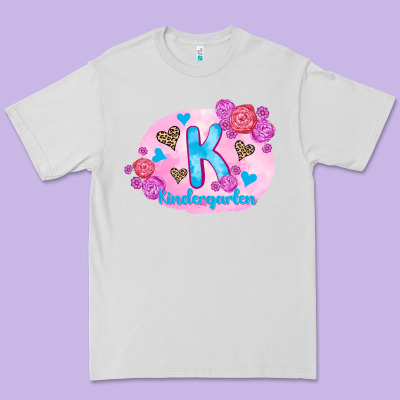 Back To School Flowers Kindergarten 3200x2400 Premium Tee Designed By Adodesignshop
