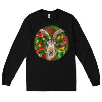 Black Spanish Goat Christmas Ornament Long Sleeve Tee - LillyAllenDesigns