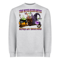 Heather Grey this witch needs coffee before any hocus pocus Heavyweight Sweatshirt - BarkalooDesign