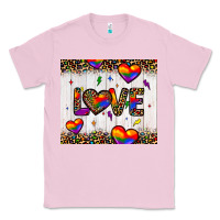 Bubblegum Pink love hearts pride tumbler Classic Tee - JahusDesignShop