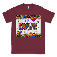 Burgundy love hearts pride tumbler Classic Tee - JahusDesignShop