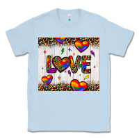 Dusty Blue love hearts pride tumbler Classic Tee - JahusDesignShop
