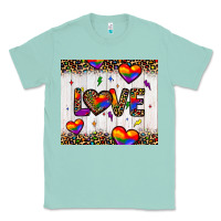 Seafoam love hearts pride tumbler Classic Tee - JahusDesignShop