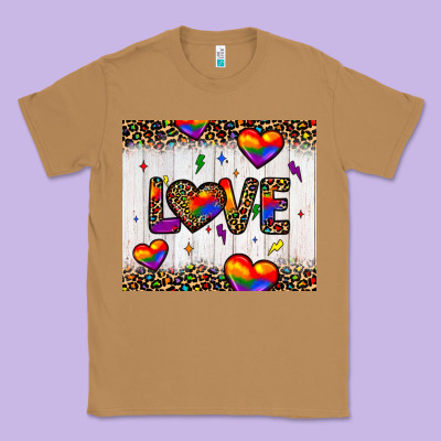 Love Hearts Pride Tumbler Classic Tee Designed By Jahusdesignshop