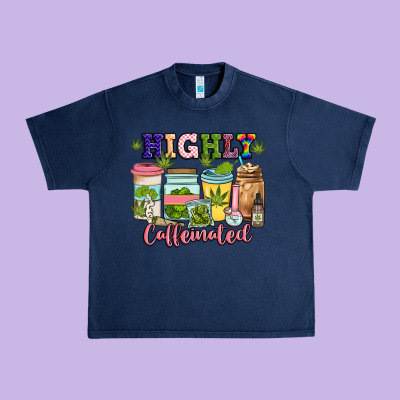 Highly Caffeinated Urban Heavy Tee Designed By Jahusdesignshop
