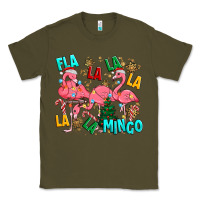 Army Green christmas fla la la la la mingo Classic Tee - MaliasSmallBusiness