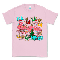 Bubblegum Pink christmas fla la la la la mingo Classic Tee - MaliasSmallBusiness