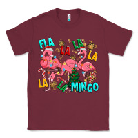 Burgundy christmas fla la la la la mingo Classic Tee - MaliasSmallBusiness