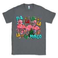 Charcoal Heather christmas fla la la la la mingo Classic Tee - MaliasSmallBusiness
