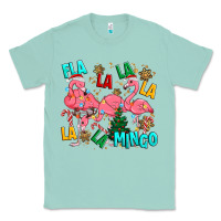 Seafoam christmas fla la la la la mingo Classic Tee - MaliasSmallBusiness