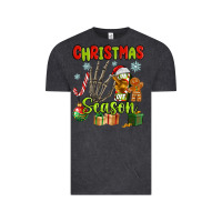 Vintage Black christmas season Vintage Tee - MaliasSmallBusiness