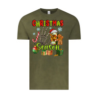 Vintage Olive christmas season Vintage Tee - MaliasSmallBusiness