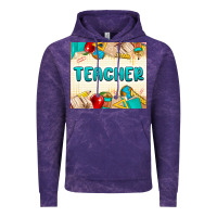 Cloud Purple teacher Vintage Hoodie - MaliasSmallBusiness
