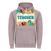 Vintage Zinc teacher Vintage Hoodie - MaliasSmallBusiness