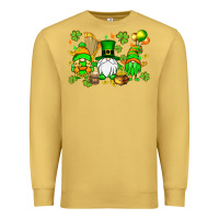 Antique Gold St. Patrick's Day gnomes Premium Sweatshirt - OliviaCreatesArt
