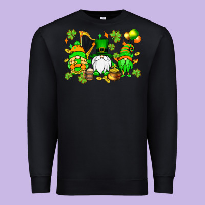 St. Patrick's Day Gnomes Premium Sweatshirt Designed By Oliviacreatesart