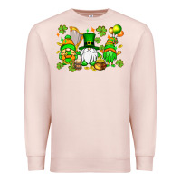 Pale Pink St. Patrick's Day gnomes Premium Sweatshirt - OliviaCreatesArt