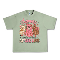 Oil Green chismosa even in the after life Urban Heavy Tee - MaliasSmallBusiness