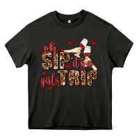 Asphalt oh sip its a girls trip Heavy Core Tee - AdoDesignShop
