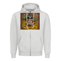Dove Grey i don't speak dipshit Zipper Hoodie - TumblerDesignByShophia