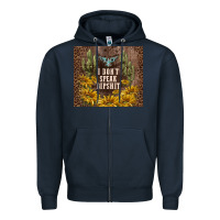 Navy i don't speak dipshit Zipper Hoodie - TumblerDesignByShophia