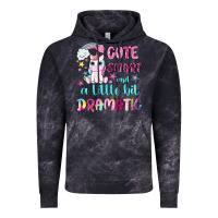 Cloud Black cute smart and a little bit dramatic with unicorn Vintage Hoodie - NancyCooperArtShop