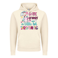Vintage Artic cute smart and a little bit dramatic with unicorn Vintage Hoodie - NancyCooperArtShop