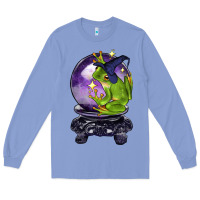 Colony Blue Halloween Frog With Crystal Ball Long Sleeve Tee - LillyAllenDesigns