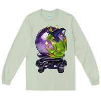 Matcha Halloween Frog With Crystal Ball Long Sleeve Tee - LillyAllenDesigns