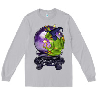 Moon Dust Halloween Frog With Crystal Ball Long Sleeve Tee - LillyAllenDesigns
