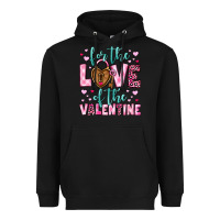 Black for the love of the valentine Heavyweight Hoodie - OliviaCreatesArt
