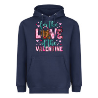 Navy for the love of the valentine Heavyweight Hoodie - OliviaCreatesArt