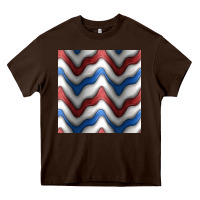 Chocolate Brown 4th july stripes seamless pattern Heavy Core Tee - BundleAndBundleShop