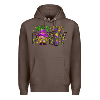 Coffee Mardi Gras party Premium Hoodie - HowdyJamesFarm