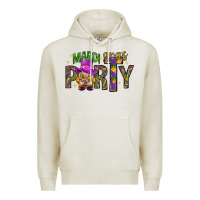 Oatmeal Heather Mardi Gras party Premium Hoodie - HowdyJamesFarm
