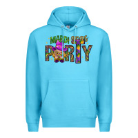 Ocean Blue Mardi Gras party Premium Hoodie - HowdyJamesFarm