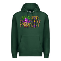 Sports Green Mardi Gras party Premium Hoodie - HowdyJamesFarm