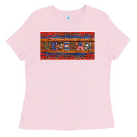 Bubblegum Pink armed forces day veteran Ladies Tee - Artiststas